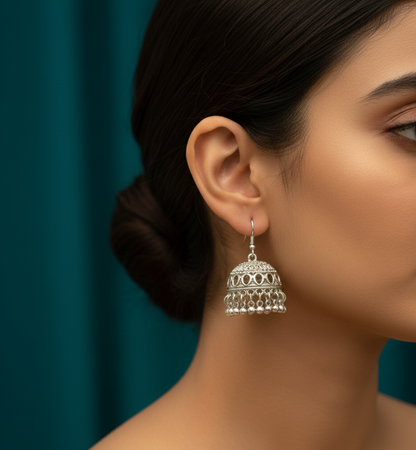 Everyday Silver Jhumkas | For Your Daily Wear