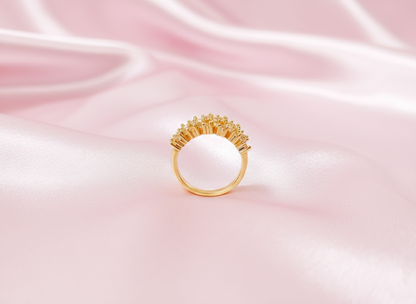 Crystal Lattice Ring | Trendy Radiance