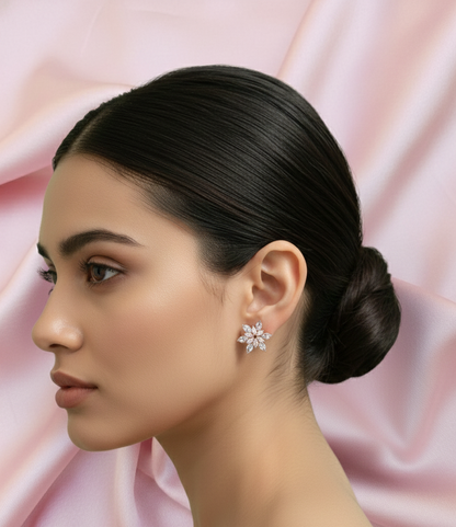 Gilded Petal Drop Studs |Radiate Natural Beauty