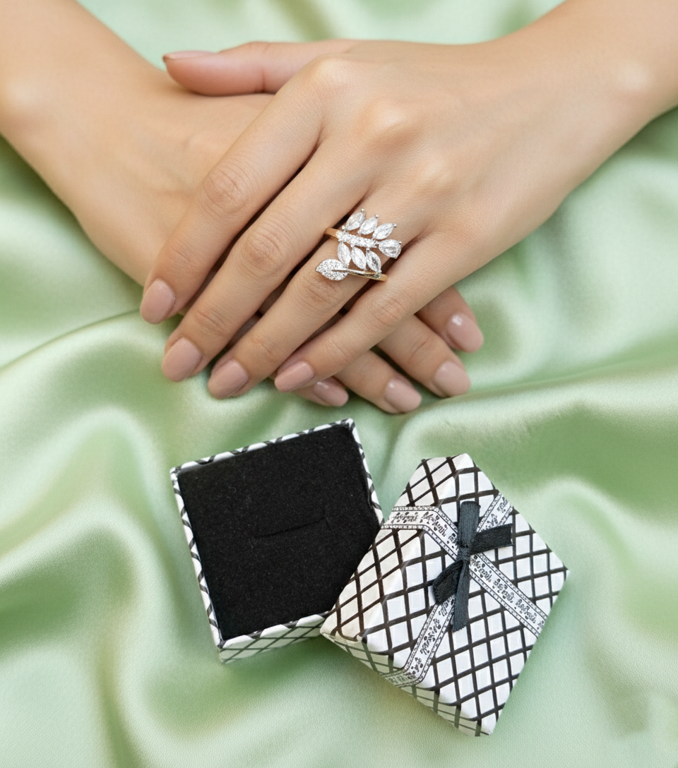 Crystal Bloom Ring | Sparkle with Every Gesture