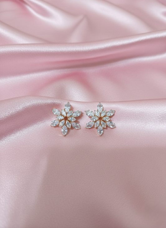 Gilded Petal Drop Studs |Radiate Natural Beauty