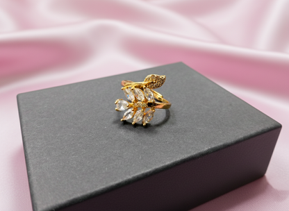 Crystal Bloom Ring | Sparkle with Every Gesture