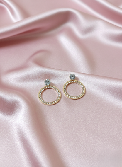 Golden Orbit Studs | Simple Radiant