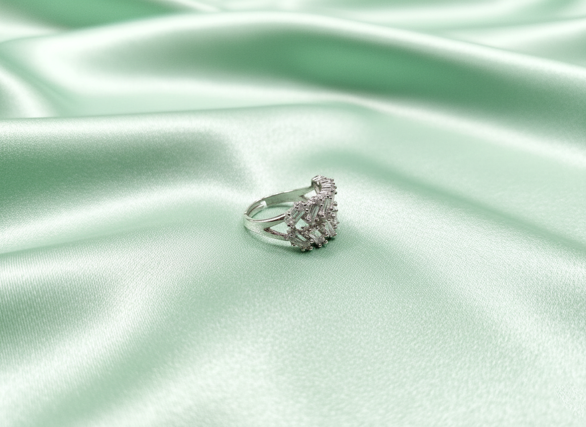 Crystal Lattice Ring | Trendy Radiance