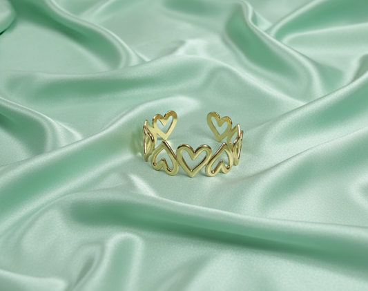 Heart Metal Cuff | Love in Every Link
