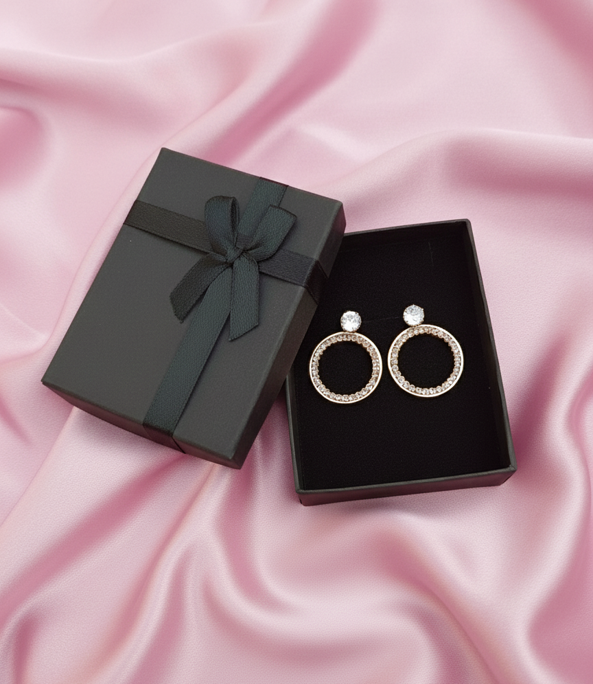 Golden Orbit Studs | Simple Radiant