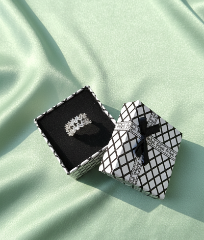 Crystal Lattice Ring | Trendy Radiance